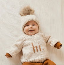 Load image into Gallery viewer, Hi Baby Crewneck Sweater
