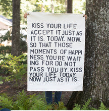 Load image into Gallery viewer, Kiss Your Life Canvas Wall Tarp