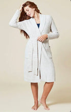 Load image into Gallery viewer, Marshmallow Wrap Ribbed Robe, Coco Heather