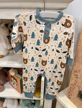 Load image into Gallery viewer, Woodland Pals Bamboo Henley Romper