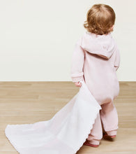 Load image into Gallery viewer, Barefoot Dreams LuxeChic Baby Bear Onesie, Dusty Rose
