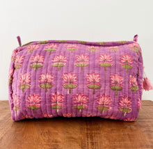 Load image into Gallery viewer, Block Print Large Cosmetic Pouch (7 Styles)