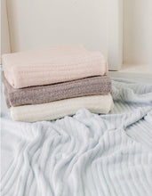 Load image into Gallery viewer, Barefoot Dreams CozyChic Lite Ribbed Baby Blanket (Blue, Pink, Pearl)