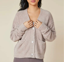 Load image into Gallery viewer, Solid Marshmallow Crop Cardigan