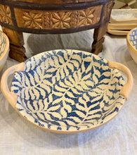Load image into Gallery viewer, Terrafirma Ceramics 9" Vegetable Bowl With Handles (Charcoal, Cobalt, Opal)