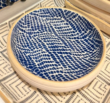Load image into Gallery viewer, Terrafirma Ceramic Cobalt Dessert Bowl, 6" (3 Patterns)