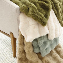 Load image into Gallery viewer, Fab Faux Fur Throw (Ivory, Sand, Dusk)