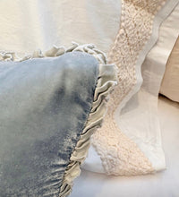 Load image into Gallery viewer, IN STOCK Bella Notte Linens Carmen Throw Pillow, 12x24 (Sterling, Jade)