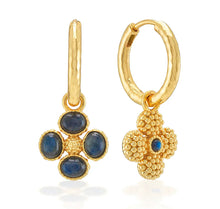Load image into Gallery viewer, Capucine de Wulf Berry Clover Hoop Earrings, Labradorite
