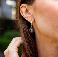 Load image into Gallery viewer, Capucine de Wulf Berry Clover Hoop Earrings, Labradorite
