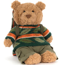 Load image into Gallery viewer, Jellycat Bartholomew Bear, Hiking Outfit