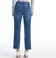 Load image into Gallery viewer, Bayeas High Rise Straight Leg Jean, Dark Blue