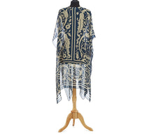 Load image into Gallery viewer, Jaipur Blue Print Long Kimono
