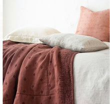 Load image into Gallery viewer, IN STOCK Bella Notte Linens Ines Throw Blanket, CLOUD
