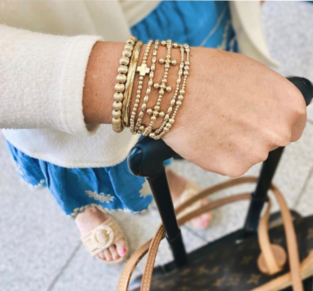 Enewton Dignity Gold Bracelet, 5mm – Painting With Flowers