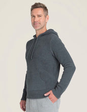 Load image into Gallery viewer, Barefoot Dreams CozyChic Men's Pullover Hoodie, Slate Blue