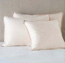 Load image into Gallery viewer, IN STOCK Bella Notte Linens Paloma Euro Sham, Pearl
