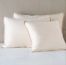 Load image into Gallery viewer, IN STOCK Bella Notte Linens Paloma Euro Sham, Pearl