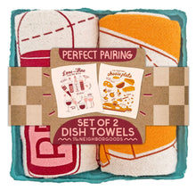 Load image into Gallery viewer, Hand Printed Cotton Dish Towel Set (4 Styles)