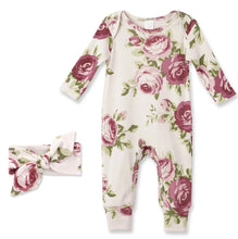 Load image into Gallery viewer, Cabbage Rose Romper