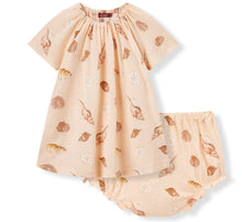 Load image into Gallery viewer, Milkbarn Bamboo Dress + Bloomer Set, Seashell
