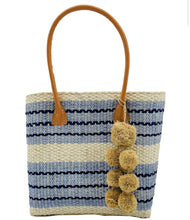 Load image into Gallery viewer, Imperial Sisal Basket Bag (Blue Stripe, Black Stripe)
