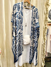 Load image into Gallery viewer, Jaipur Blue Print Long Kimono