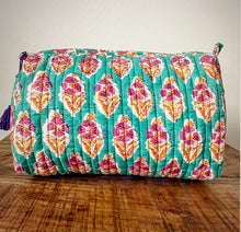 Load image into Gallery viewer, Block Print Large Cosmetic Pouch (6 Styles)