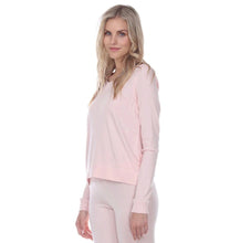 Load image into Gallery viewer, PJ Harlow Rosie Long Sleeve Scoop Neck Tee (Pearl, Blush, Morning Blue)