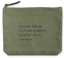 Load image into Gallery viewer, Canvas Zip Quote Bag (7 Styles)