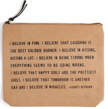 Load image into Gallery viewer, Canvas Zip Quote Bag (7 Styles)