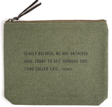 Load image into Gallery viewer, Canvas Zip Quote Bag (7 Styles)