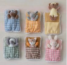 Load image into Gallery viewer, Plush Animal Friend with Sleeping Bag & Eye Mask (6 Styles)