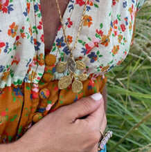 Load image into Gallery viewer, Emilie Shapiro Eucalyptus Long Pendant Necklace