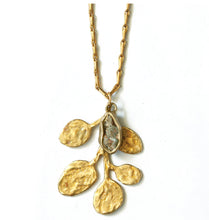 Load image into Gallery viewer, Emilie Shapiro Eucalyptus Long Pendant Necklace