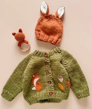 Load image into Gallery viewer, Fox Woodland Cardigan (Infant + Toddler Sizes)