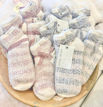 Load image into Gallery viewer, Barefoot Dreams CozyChic Heathered Stripe Ankle Sock Set (2 Colors)