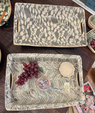 Load image into Gallery viewer, Terrafirma Ceramics Tiered Buffet Dish, Charcoal Aspen