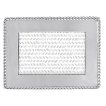 Load image into Gallery viewer, Mariposa Silver Beaded Border Frame, 4x6 photo