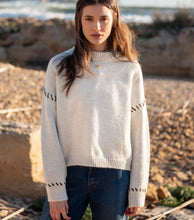 Load image into Gallery viewer, Mersea Dover Whipstitch Sweater, Cream