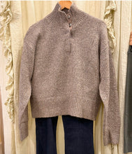 Load image into Gallery viewer, Boxy Snap Front Henley Sweater