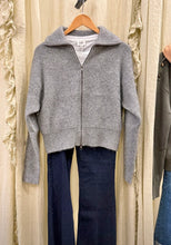 Load image into Gallery viewer, Wesley Cropped Zip Cardigan