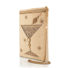 Load image into Gallery viewer, Crystal Martini Beaded Crossbody Bag