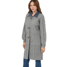 Load image into Gallery viewer, Larissa Long Cable Cardigan