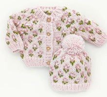 Load image into Gallery viewer, Bitty Blooms Blush Cardigan Sweater for Baby