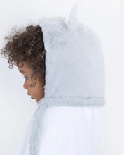 Load image into Gallery viewer, Little Giraffe Luxe Hooded Baby Towel (Cream, Pink, Blue)