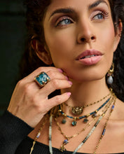 Load image into Gallery viewer, Large Rectangle Rose Cut Cocktail Ring (2 Colors)