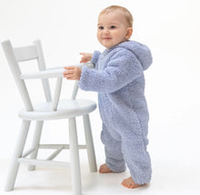 Load image into Gallery viewer, Chenille Hooded Romper (Blue, Pink, Natural)