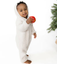 Load image into Gallery viewer, Chenille Hooded Romper (Blue, Pink, Natural)