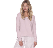 Load image into Gallery viewer, PJ Harlow Rosie Long Sleeve Scoop Neck Tee (Pearl, Blush, Morning Blue)